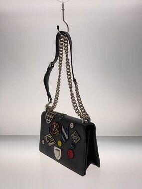 Dior Leather Bag  Black Shoulder Christian Chain Black